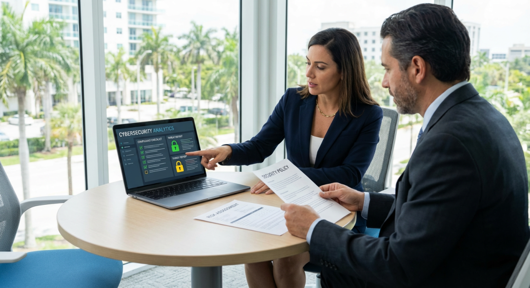Accounting firm leadership discussing GLBA and FTC compliance requirements